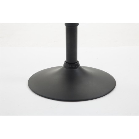 Juego de 2 taburetes de bar Braga en tejido negro y gris oscuro