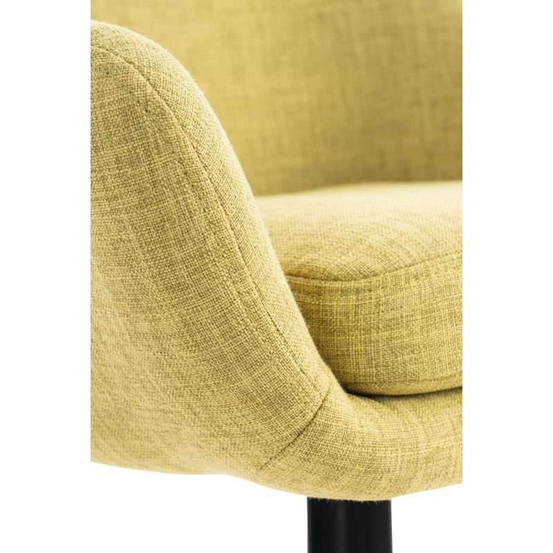 Juego de 2 taburetes de bar Grant en tela verde claro