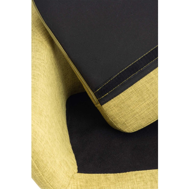 Juego de 2 taburetes de bar Grant en tela verde claro