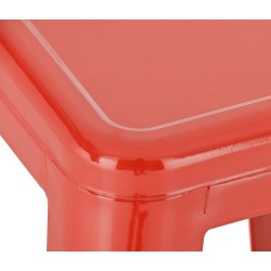 Juego de 2 taburetes de bar rojos Joshua