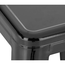 Juego de 2 taburetes de bar Joshua negros