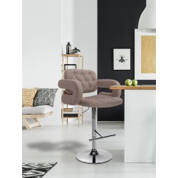 Taburete de bar Dublin FABRIC C color topo