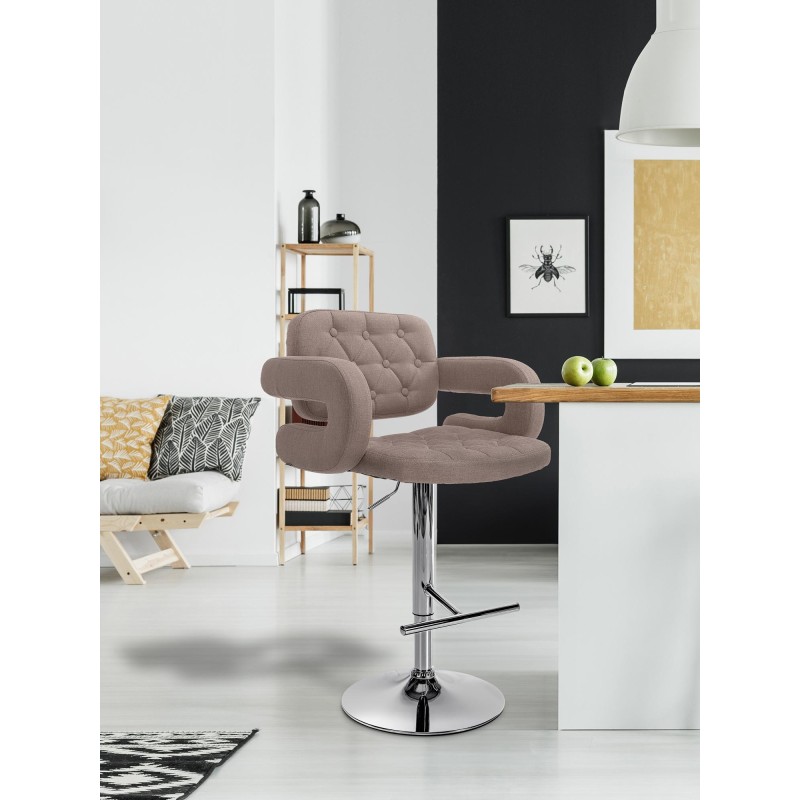 Taburete de bar Dublin FABRIC C color topo