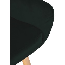 Taburete de bar de terciopelo verde Grant