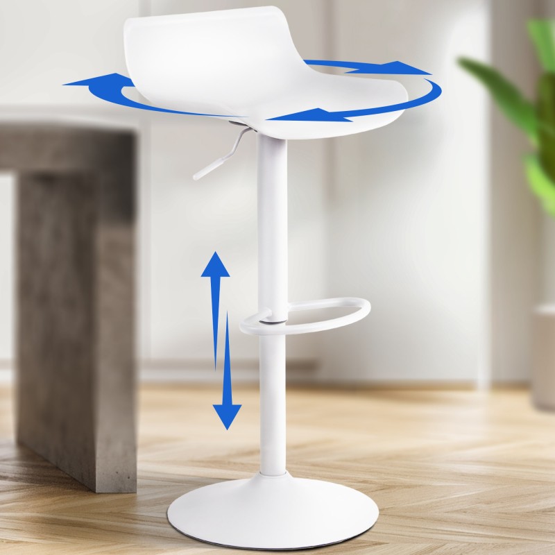 Taburete de bar blanco Aveiro