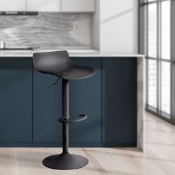 Taburete de bar negro Aveiro