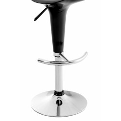 Juego de 2 taburetes de bar Saddle negros