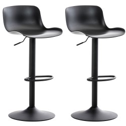 Juego de 2 taburetes de bar negros Almada