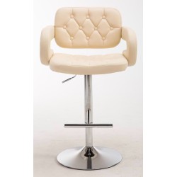 Juego de 2 taburetes de bar color crema Dublin C