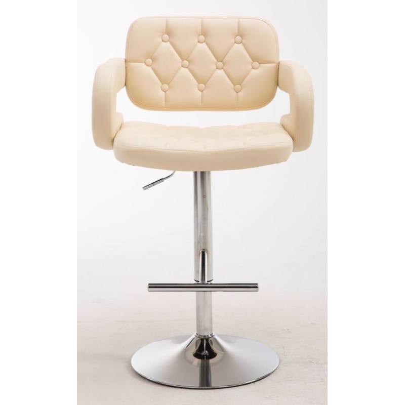 Juego de 2 taburetes de bar color crema Dublin C