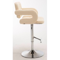 Juego de 2 taburetes de bar color crema Dublin C