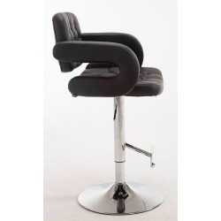 Juego de 2 taburetes de bar negros Dublin C