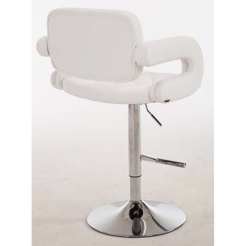 Juego de 2 taburetes de bar blancos Dublin C