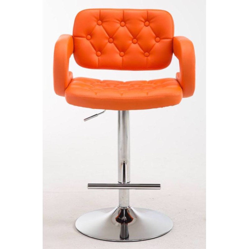 Juego de 2 taburetes de bar Dublin C color naranja