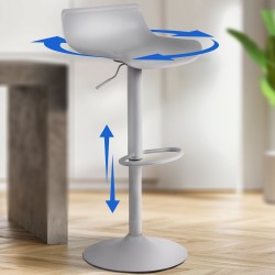 Taburete de bar gris Aveiro