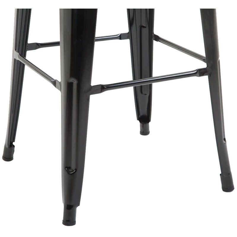 Juego de 2 taburetes de bar negros Joshua V2