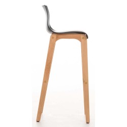 Juego de 2 taburetes de bar Hoover Natura gris