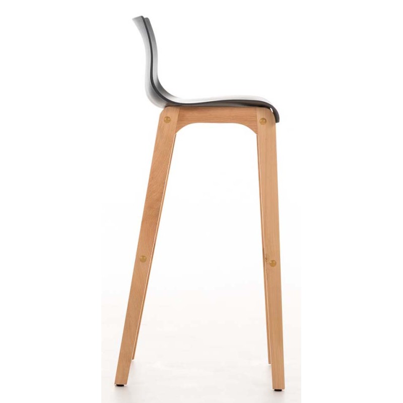 Juego de 2 taburetes de bar Hoover Natura gris