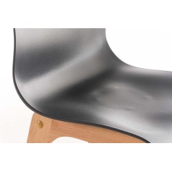 Juego de 2 taburetes de bar Hoover Natura gris