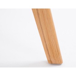 Juego de 2 taburetes de bar Metz de plástico, color negro natura