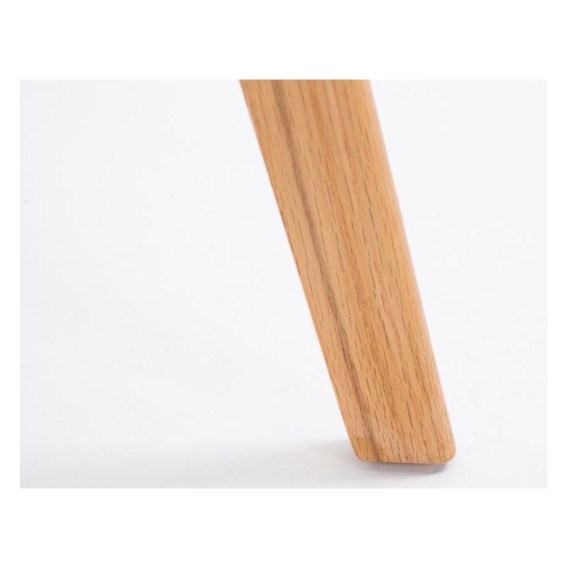 Juego de 2 taburetes de bar Metz de plástico, color negro natura