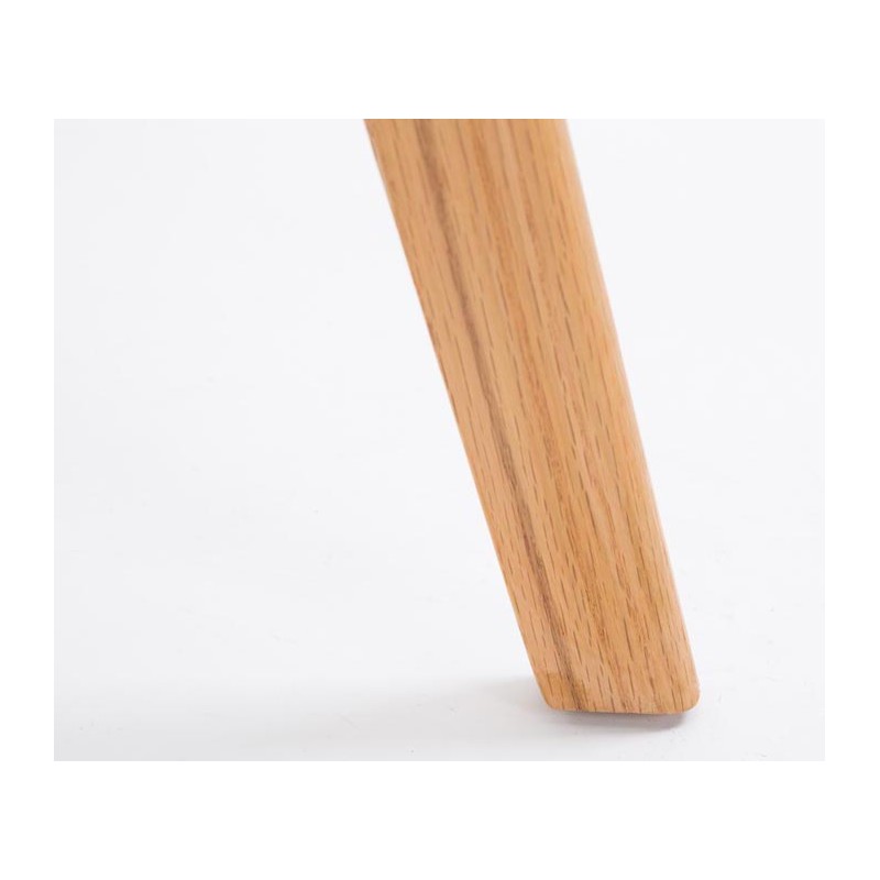 Juego de 2 taburetes de bar de plástico Metz, color naranja Natura