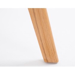 Juego de 2 taburetes de bar Metz de plástico, blanco natura