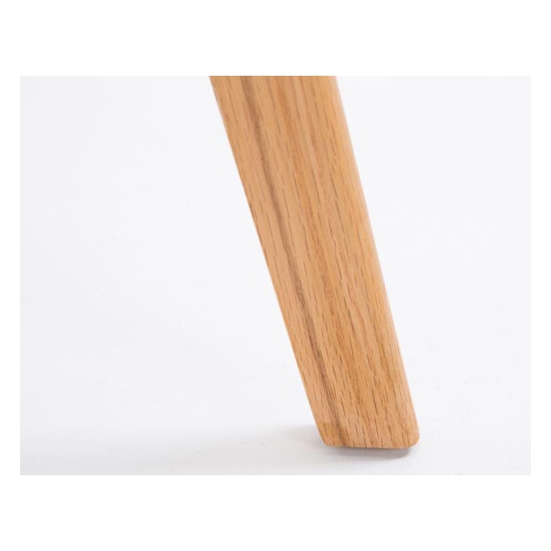 Juego de 2 taburetes de bar Metz de plástico, blanco natura