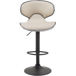 Taburete de bar Las Vegas V2 negro crema