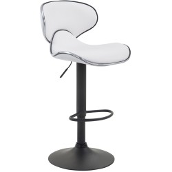 Taburete de bar Las Vegas V2 en blanco y negro