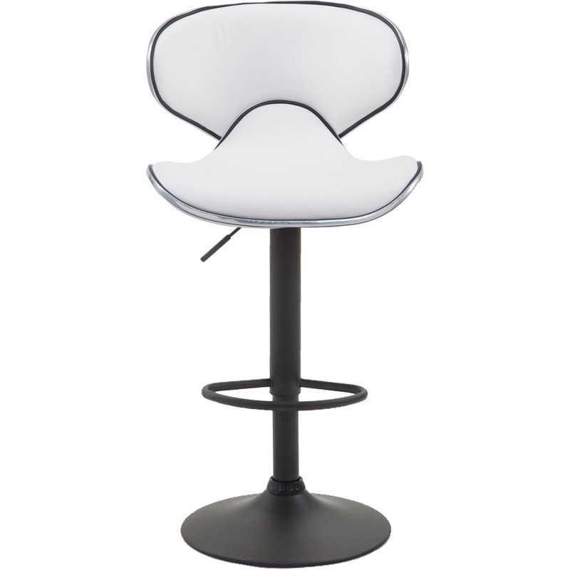 Taburete de bar Las Vegas V2 en blanco y negro