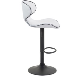 Taburete de bar Las Vegas V2 en blanco y negro