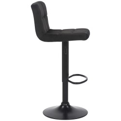 Taburete de bar Feni en terciopelo negro Taburete de bar Feni en terciopelo negro