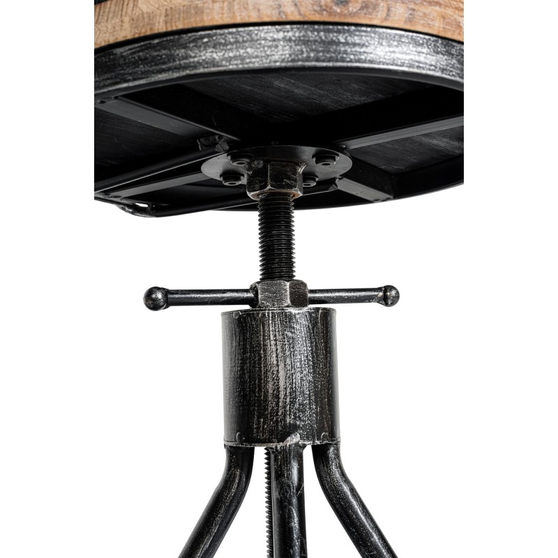 Taburete de bar antiguo de plata Hanam