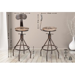 Taburete de bar de bronce Hanam