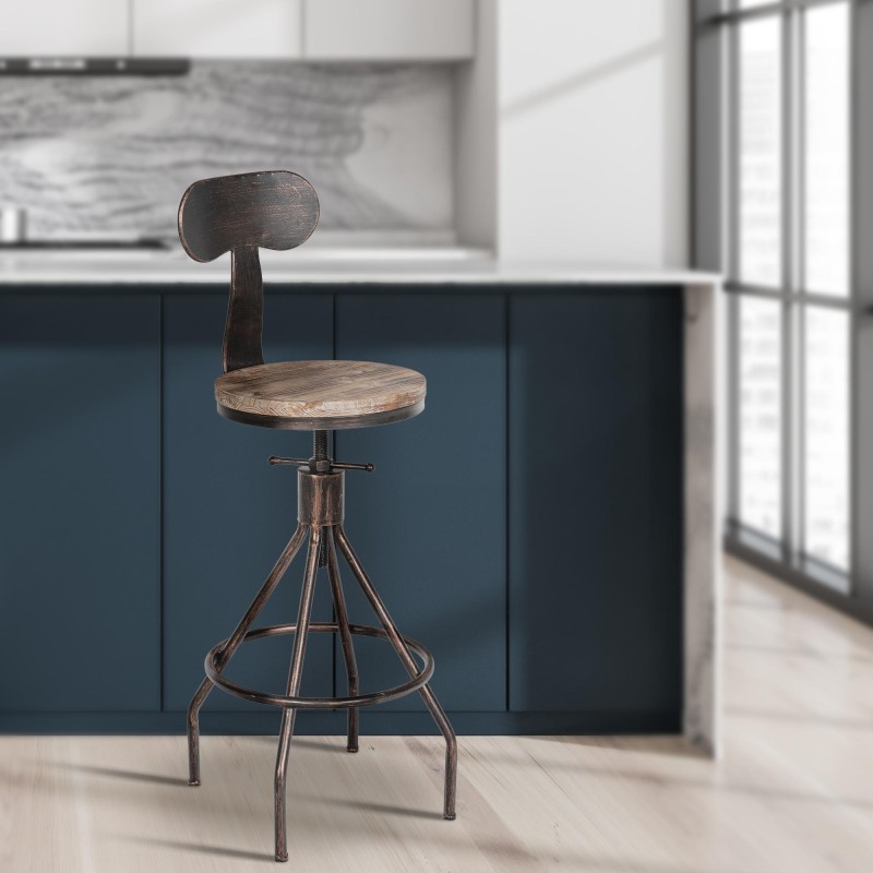 Taburete de bar de bronce Hanam