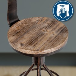 Taburete de bar de bronce Hanam