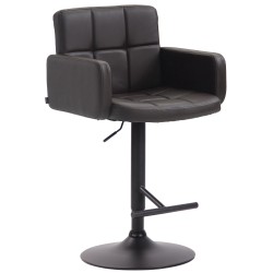 Taburete de bar negro y marrón Los Ángeles