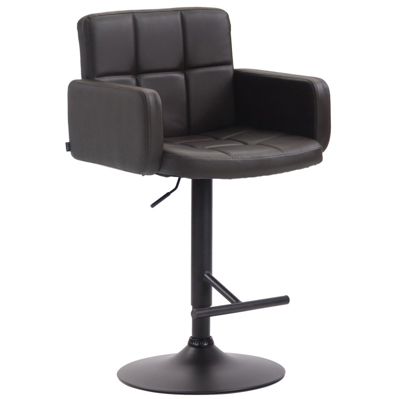 Taburete de bar negro y marrón Los Ángeles