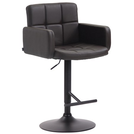 Taburete de bar negro y marrón Los Ángeles