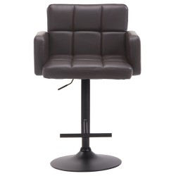 Taburete de bar negro y marrón Los Ángeles