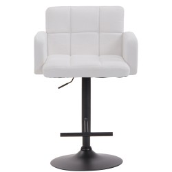 Taburete de bar blanco y negro de Los Ángeles