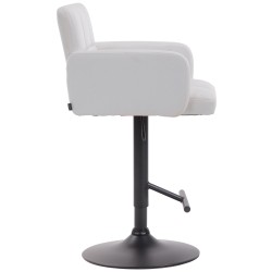 Taburete de bar blanco y negro de Los Ángeles