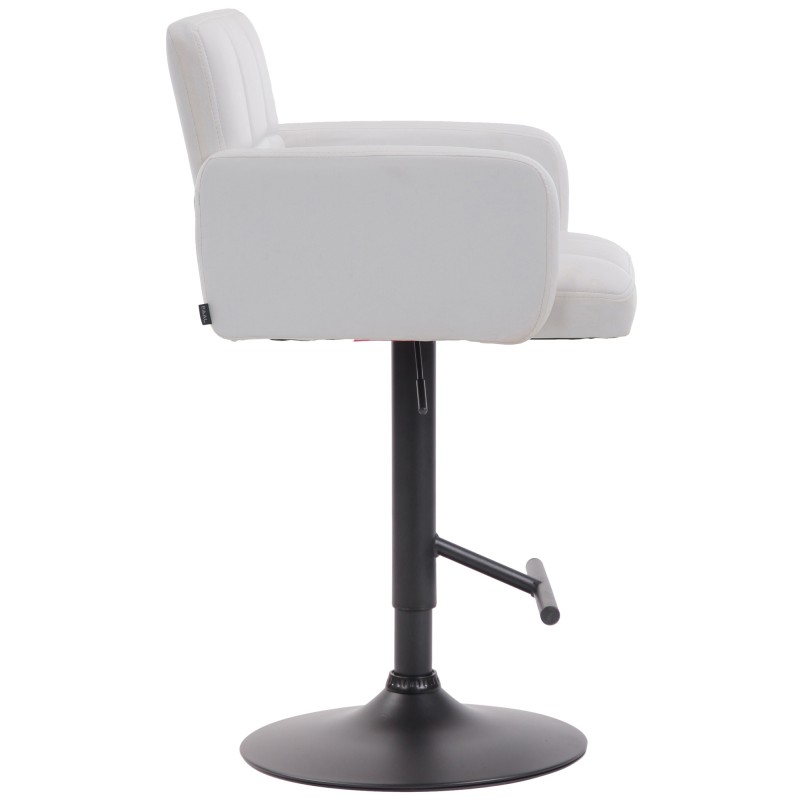 Taburete de bar blanco y negro de Los Ángeles