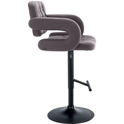 Taburete de bar Dublin negro y marrón