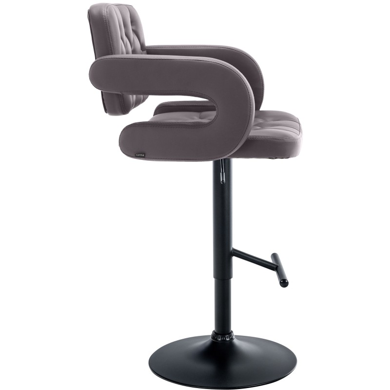 Taburete de bar Dublin negro y marrón