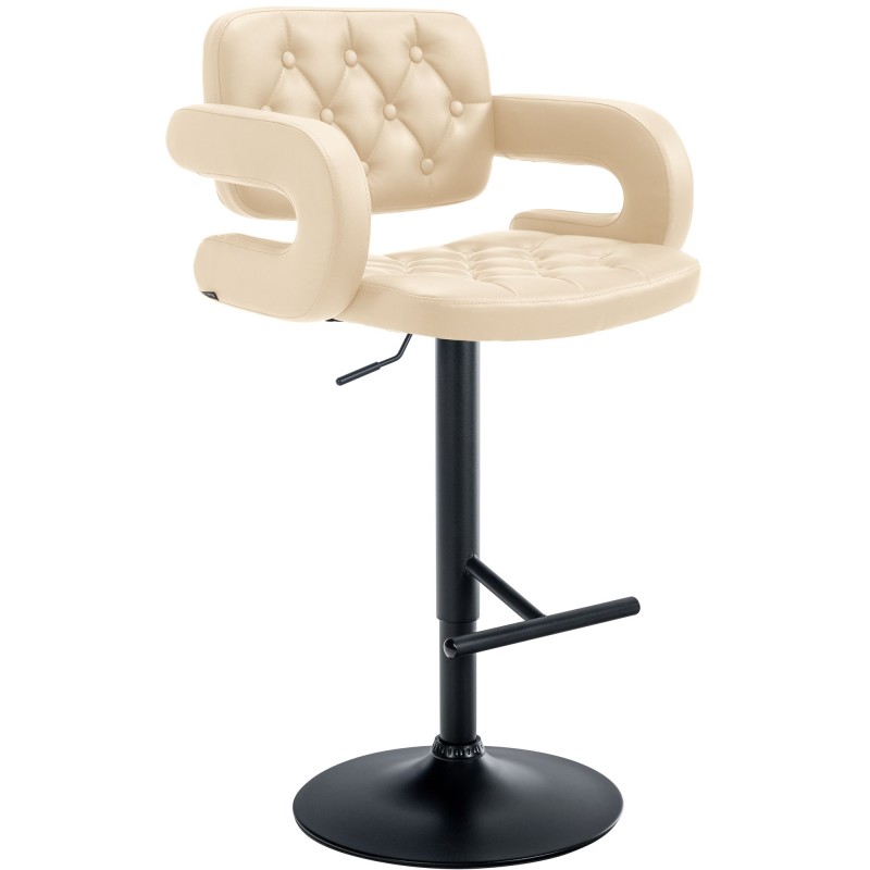 Taburete de bar Dublin Black Cream