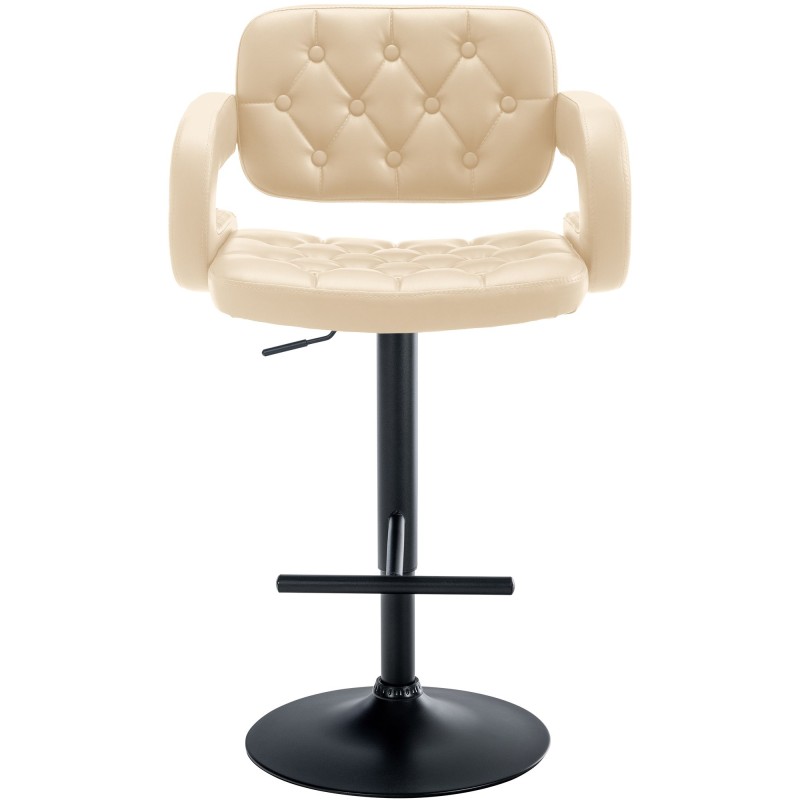 Taburete de bar Dublin Black Cream