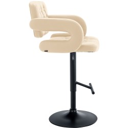 Taburete de bar Dublin Black Cream