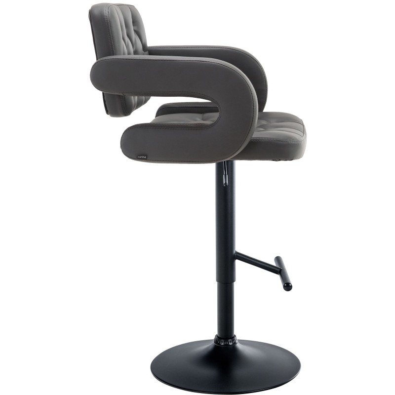 Taburete de bar Dublin negro y gris